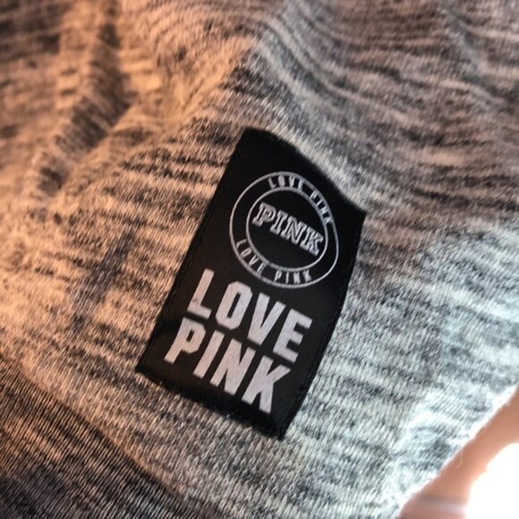 S Pink Victoria Secret grey cowl pullover sweater - Picture 5 of 10